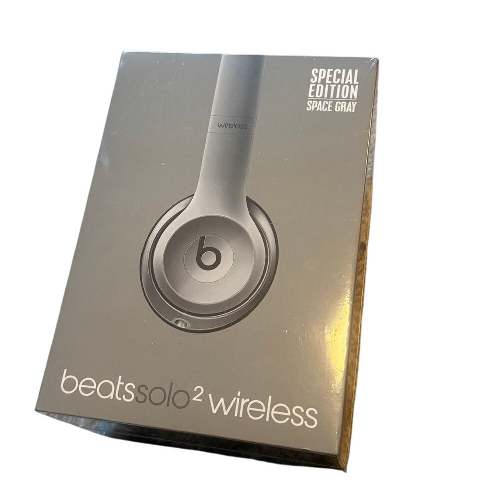 NEW Sealed Beats Solo 2 Space Gray Amber Wireless Headphones